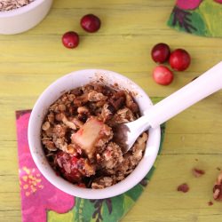 Cranberry Pear Crumble - Recipe photo by Dishesfrommykitchen