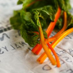 Chard with White Wine - Recipe photo by linzersinlondon