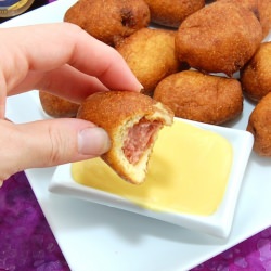 Mini Corn Dogs - Recipe photo by sweetpeaskitchen