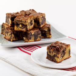Triple Chip Chocolate Swirled Blondies - Recipe photo by EvilShenanigans