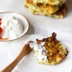 Zucchini Ricotta Fritter - Recipe photo by fiveandspice
