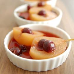Tea Poached Pears - Recipe photo by Villa Alps