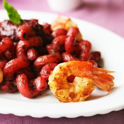 Amorelli with Beetroot Pesto - Recipe photo by lovefood