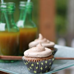 Apple Pie Cupcakes & Pumpkin Juice - Recipe photo by sugarbeanbakers
