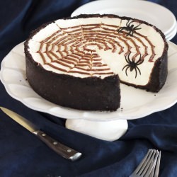 No-Bake Spiderweb Cheesecake - Recipe photo by Epicurean Mom