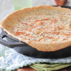 Chicken Parmesan Skillet Pot Pie - Recipe photo by Picky Palate