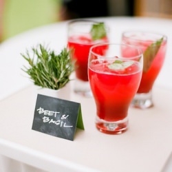 Beet and Basil Cocktail - Recipe photo by pocketful of dreams