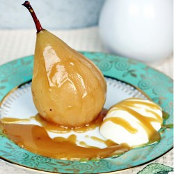 Masala Chai Poached Pears - Recipe photo by mauka