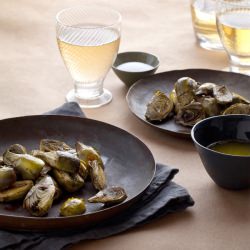 Roasted Baby Artichokes - Recipe photo by spoonforkbacon