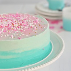 Pastel Vanilla Birthday Cake - Recipe photo by sweetapolita