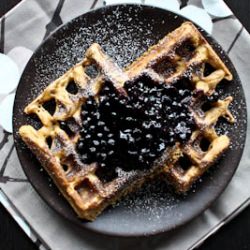 Soaked Sweet Potato Waffles - Recipe photo by MPeters