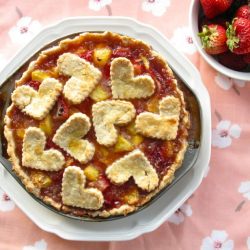 Gluten Free Peach & Strawberry Pie - Recipe photo by The Best of this Life