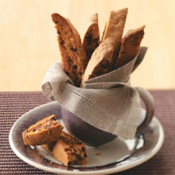 Chai-Chocolate Chip Biscotti - Recipe photo by tasteofhome