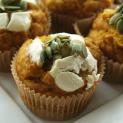 Pumpkin Cream Cheese Muffins - Recipe photo by TheGuiltlessLife