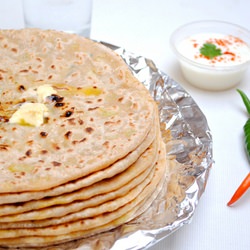 Potato Stuffed Flat Bread - Recipe photo by indiancurrytrail
