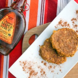 Pumpkin Oatmeal Pancakes - Recipe photo by cleaneatingchelsey