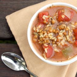 Stuffed Pepper Soup - Recipe photo by cleaneatingchelsey
