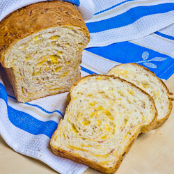Mortadella and Cheddar Cheese Bread - Recipe photo by jocooks