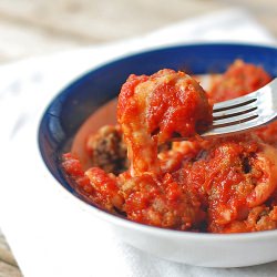 Cheesy Meatless Meatballs - Recipe photo by pinchofyum