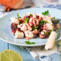 Octopus Pomegranate, Grapefruit - Recipe photo by ilgattogoloso