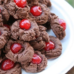 Cherry Chocolate Cookies - Recipe photo by OneParticularKitchen