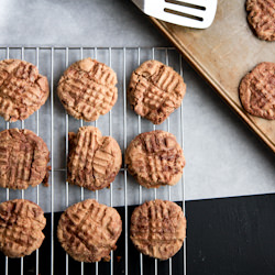 Peanut Butter and Nutella Cookies - Recipe photo by wholefully