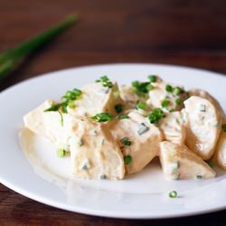 Lemonny Blush Potato Salad - Recipe photo by cooking.eating.carousing.