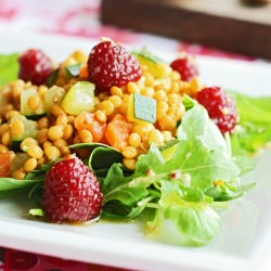 Lentil, Rocket and Raspberry Salad - Recipe photo by lovefood