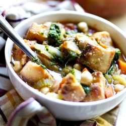 Tomato, Chickpea & Bread Soup - Recipe photo by WinnieAb