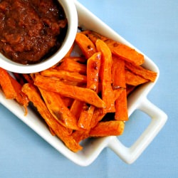 Baked Sweet Potato Fries - Recipe photo by purethyme