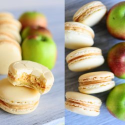 Salted Caramel Apple Macarons - Recipe photo by Cooking Pretty with Julija Art