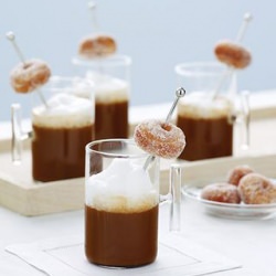 Mini-Donut Chocolate Drink Garnish - Recipe photo by thebridesuite