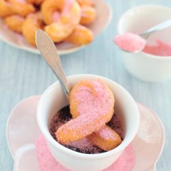 Pink Ribbon Churros - Recipe photo by Cooking Pretty with Julija Art