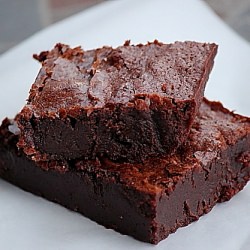 Dark Chocolate Brownies - Recipe photo by Little Pink Apron