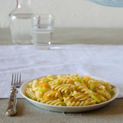 Pasta with Pumpkin and Leek - Recipe photo by Dulcis in Furno