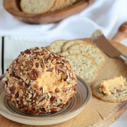 Cheddar Cheese Ball Appetizer - Recipe photo by AnEdibleMosaic