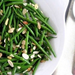 French Beans with Miso and Almonds - Recipe photo by kitchen coquette