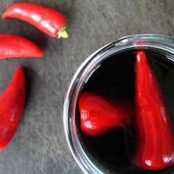 Chilli Crème de Cacao - Recipe photo by sharkyovengloves