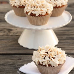 Pumpkin Chai Cupcakes - Recipe photo by DessertForTwo