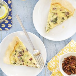 Chard Bacon & Gouda Quiche - Recipe photo by Epicurean Mom