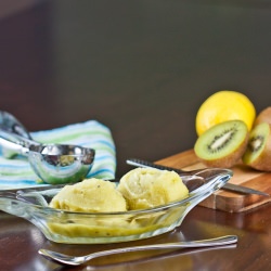 Kiwi Fruit Sorbet - Recipe photo by delicieux