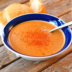 Curry Roasted Eggplant Soup - Recipe photo by pinchofyum