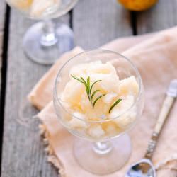 Sorbet with Pears - Recipe photo by atria