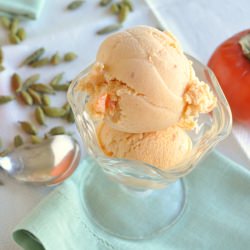 Cardamom Persimmon Ice Cream - Recipe photo by formerchef