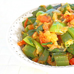 Kadai Bhendi - Recipe photo by Jeyashrisuresh