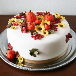 Fall Inspired Birthday Cake - Recipe photo by CakeJournal