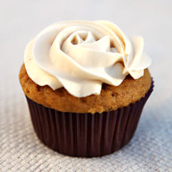 Pumpkin Cupcakes & Tea Frosting - Recipe photo by laraswanson