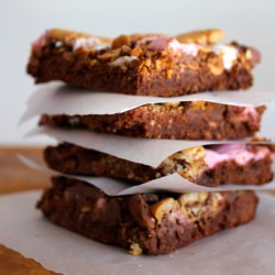Rocky Road Chocolate Brownies - Recipe photo by Warm Snug Fat