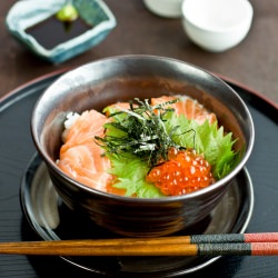 Salmon and Ikura Donburi - Recipe photo by Just One Cookbook