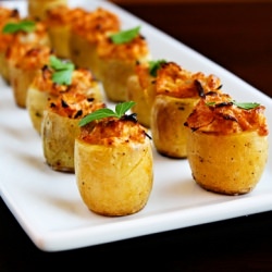 Artichoke Baked Potato Bites - Recipe photo by Comfort of Cooking